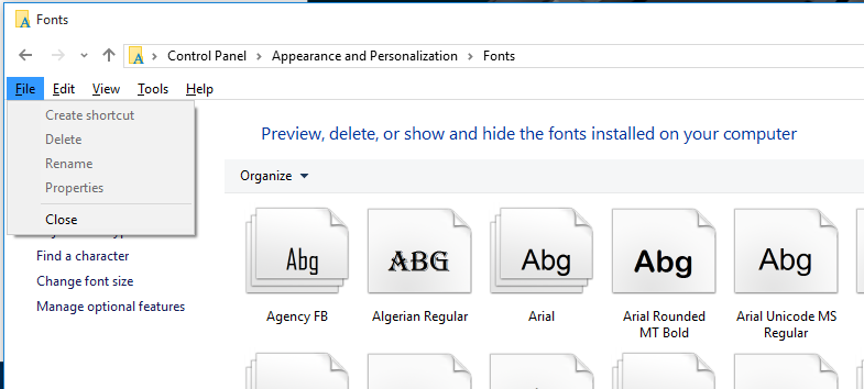 How to install fonts windows 10 gpo